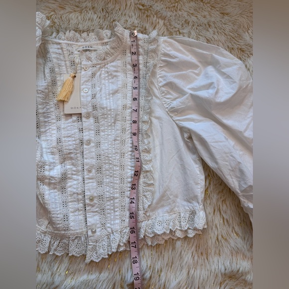 NWT DÔEN Amadine Blouse in Powder M - Picture 7 of 11
